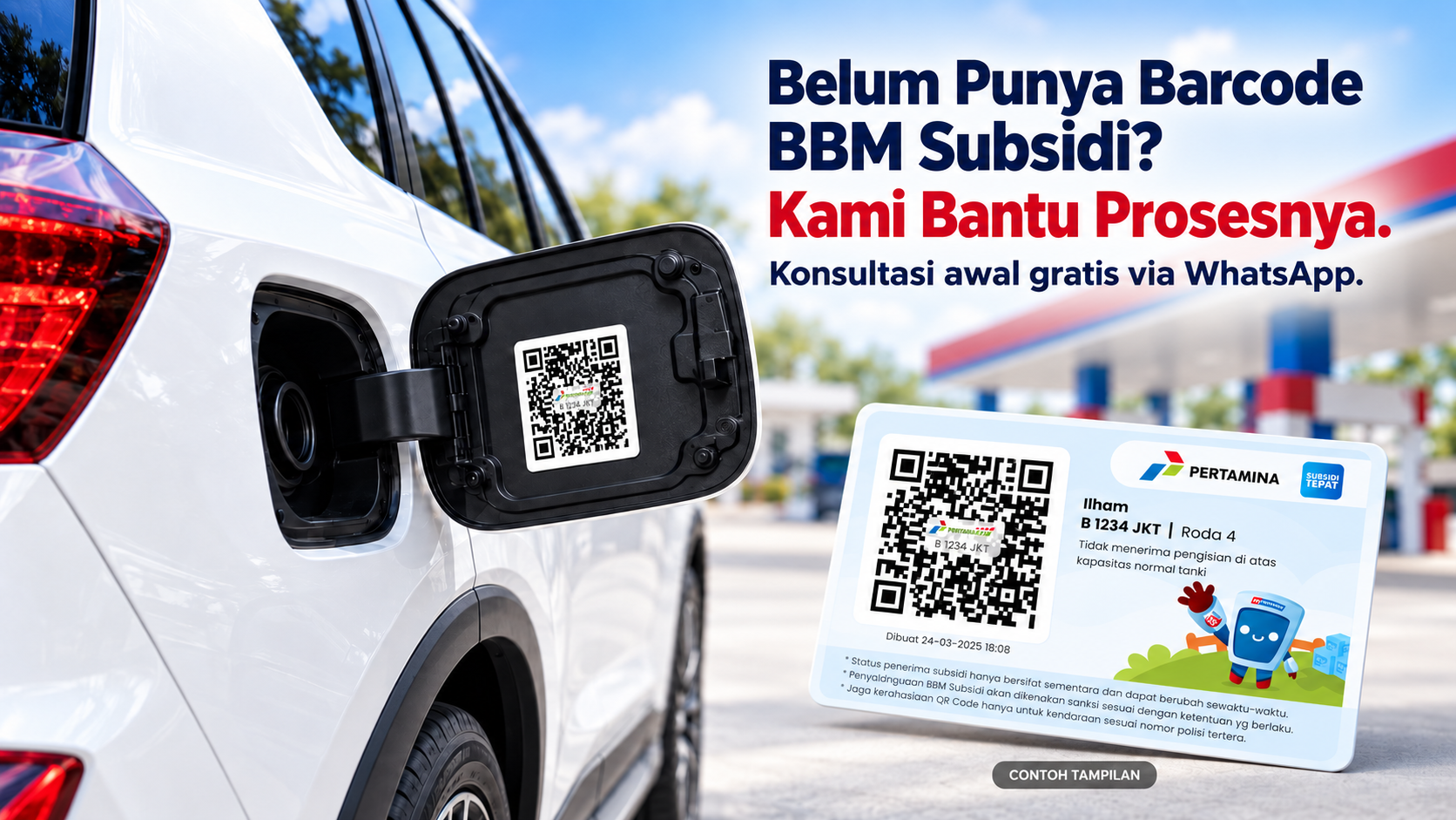 Jasa Barcode Subsidi — pendampingan administrasi QR BBM Subsidi Tepat